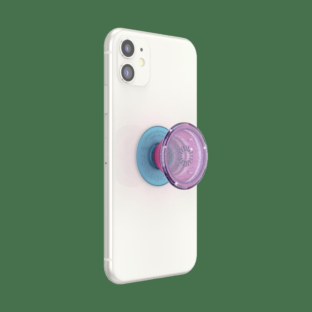 Stabilisateur Support PopGrip Glitter Translucide Adhésif Stand et Selfie Lavender Popsockets