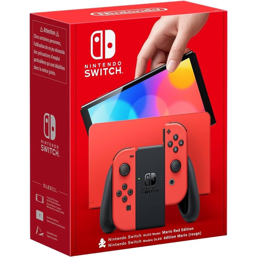 Switch OLED 64Go - Rouge - Edition limitée Mario