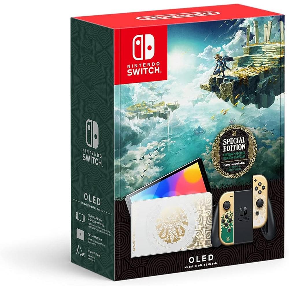 Switch OLED 64Go - Or - Edition limitée The Legend Of Zelda Tears Of The Kingdom No
