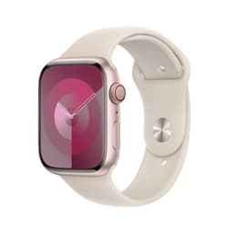 Apple Watch Series 9 (2023) GPS 45 mm - Aluminium Rose - Bracelet sport Lumière stellaire