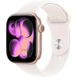 Apple Watch Series 11 (2025) GPS + Cellular 46 mm - Aluminium Or rose - Bracelet sport Rose