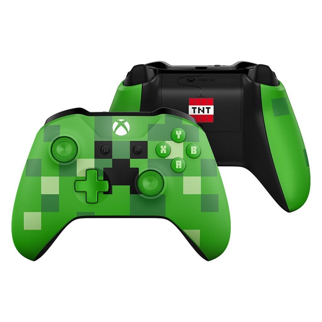 Manette Xbox One X/S Microsoft Xbox One Minecraft Creeper Edition