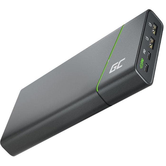 Batterie externe Green Cell Power Bank 10000mAh 5V 2xUSB-A 2xUSB-C 18W