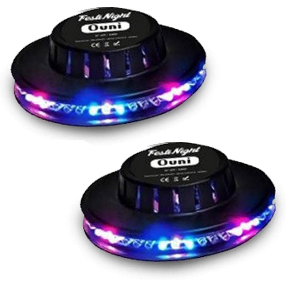 Éclairage Lytor PACK JEUX DE LUMIÈRE 4 EFFETS 2 OVNI UFO 48 LEDS + 1 DERBY RGB + 1 GOBO FLOWER
