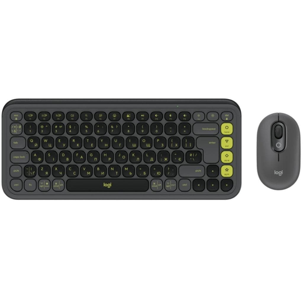 Clavier Logitech QWERTY Russe Sans-fil POP ICON COMBO