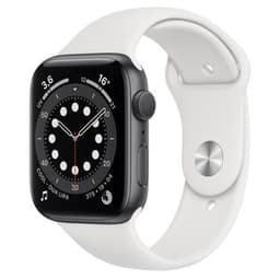 Apple Watch Series 4 (2018) GPS 44 mm - Aluminium Gris sidéral - Bracelet sport Blanc