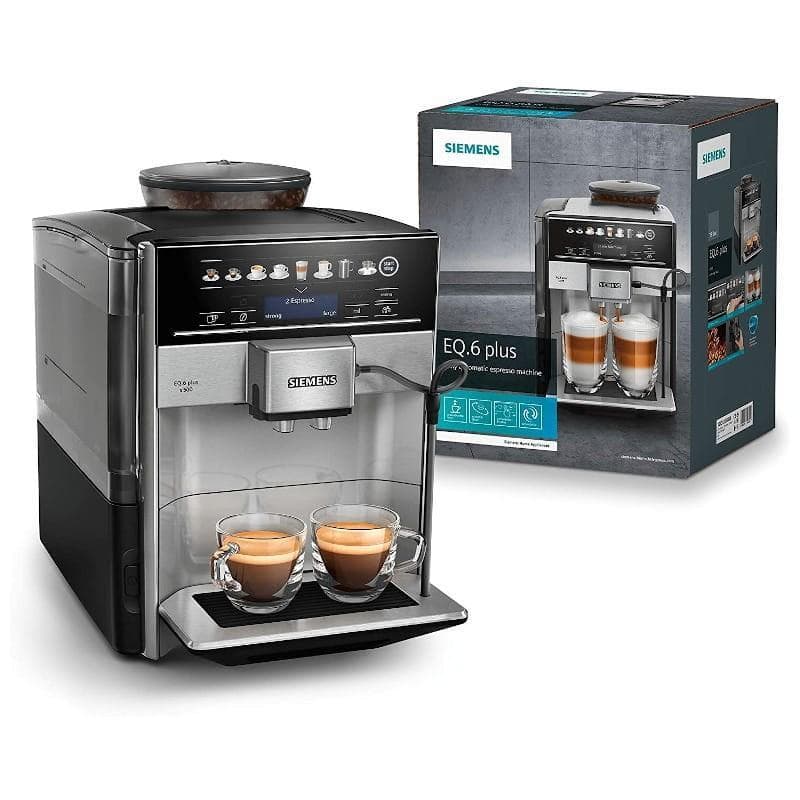 Expresso avec broyeur Sans capsules Siemens EQ.6 plus s500 L - Noir
