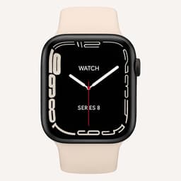 Apple Watch Series 8 (2022) GPS + Cellular 45 mm - Aluminium Minuit - Bracelet sport Lumière stellaire