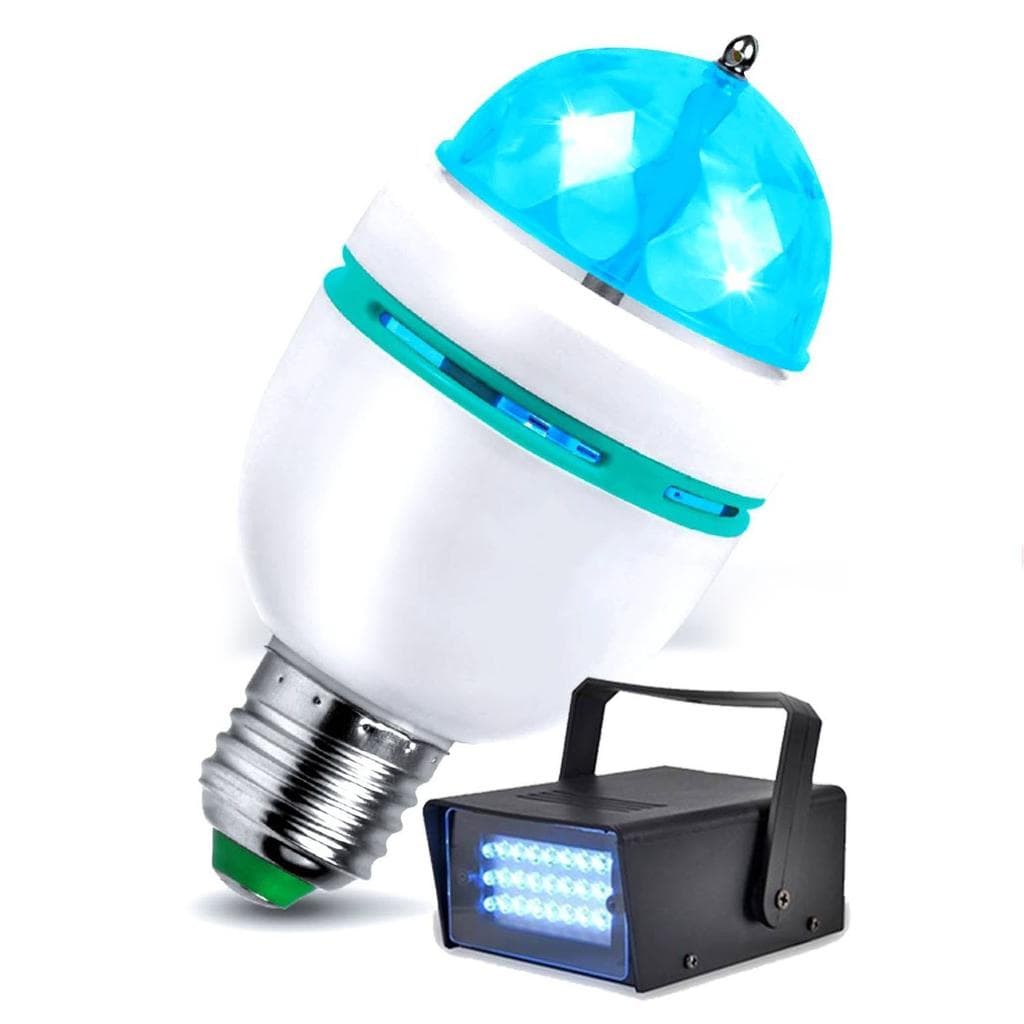 Éclairage Strobes + Ampoule Mini DIAMS 4 LED's RVBA Lytor Light Mode AUTO, Culot E-27