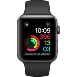 Apple Watch (Series 2) GPS 42 mm - Aluminium Gris sidéral - Noir