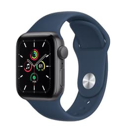 Apple Watch Series 5 (2019) GPS 44 mm - Aluminium Gris sidéral - Bracelet sport Bleu