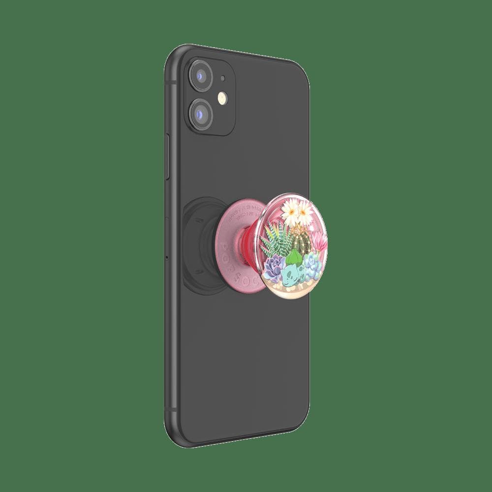Stabilisateur Support PopGrip Adhésif Stand et Selfie Bulbasaur Terrarium Rose Popsockets