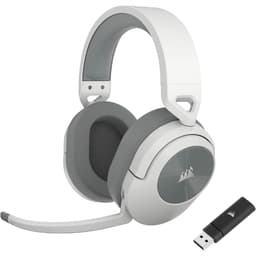 Casque réducteur de bruit gaming sans fil avec micro Corsair HS55 - Blanc