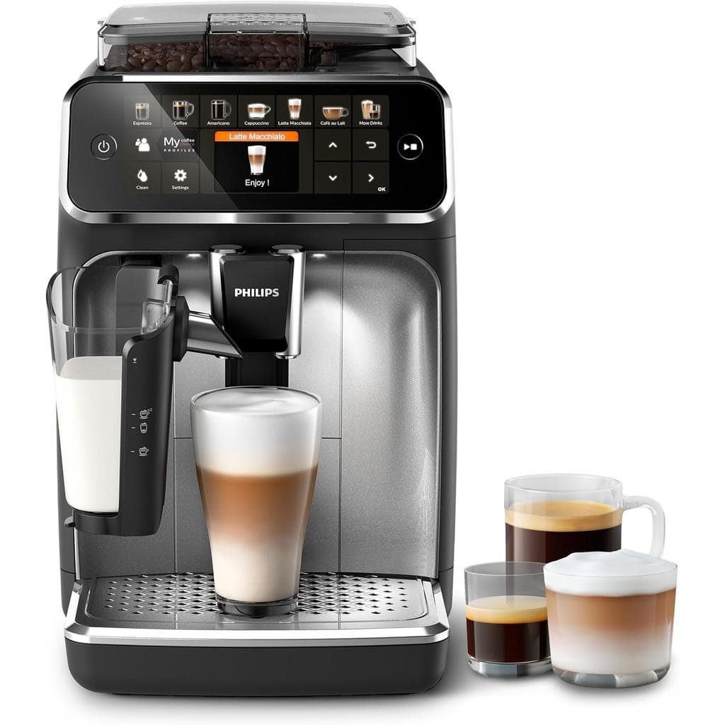 Cafetière avec broyeur Philips LatteGo EP5446/70 L - Noir