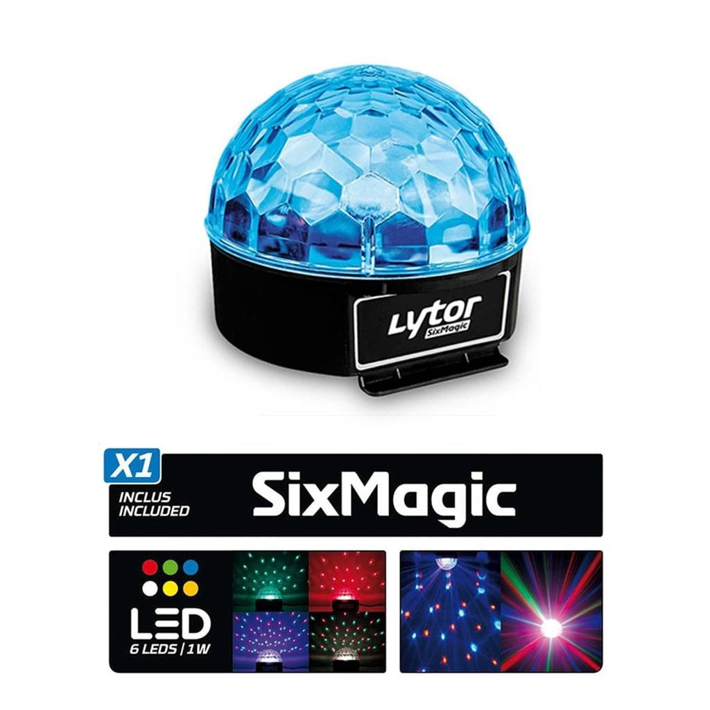 Éclairage Lytor Pack Soirée FIESTA 2 SIXMAGIC + 3 LED STROBE BLANC