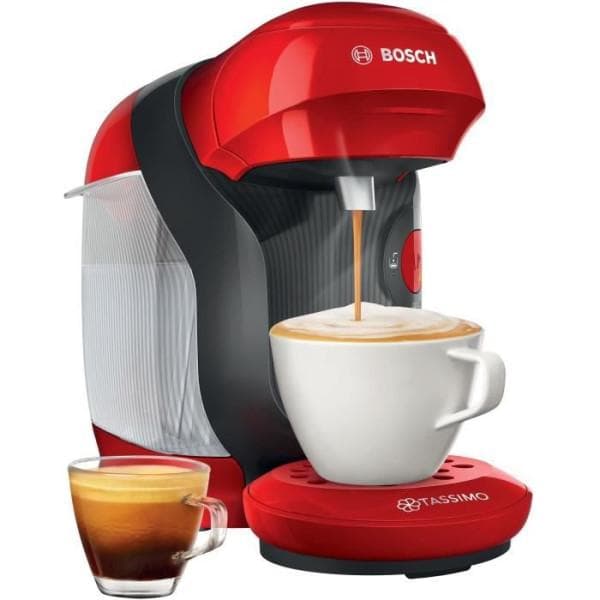 Cafetière expresso combiné Machine a Cafe multi-boissons BOSCH - TAS1103 - Tassimo - Rouge L - Rouge