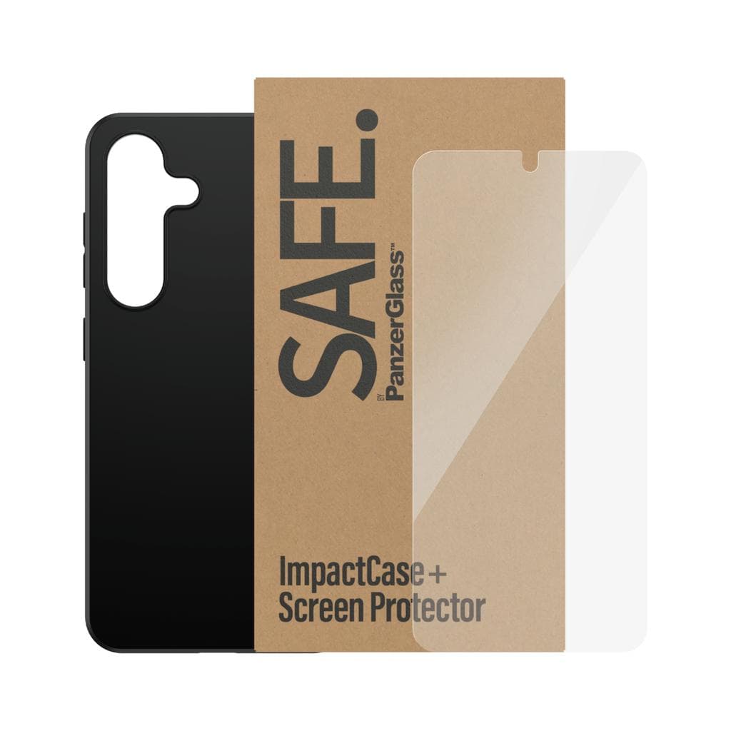 Coque Galaxy S24 et écran de protection - Silicone - Noir