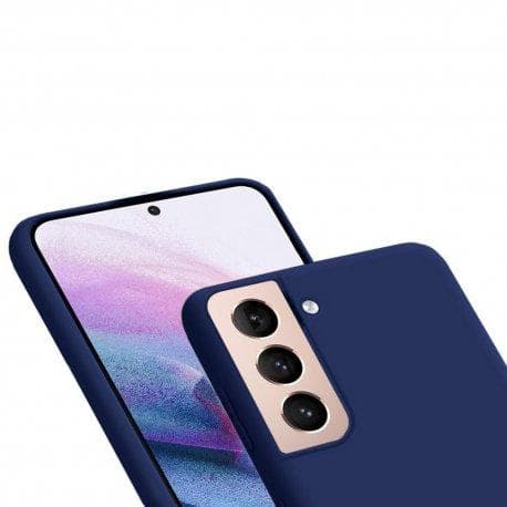 Coque Galaxy S21 5G et 2 écrans de protection - TPU - Bleu