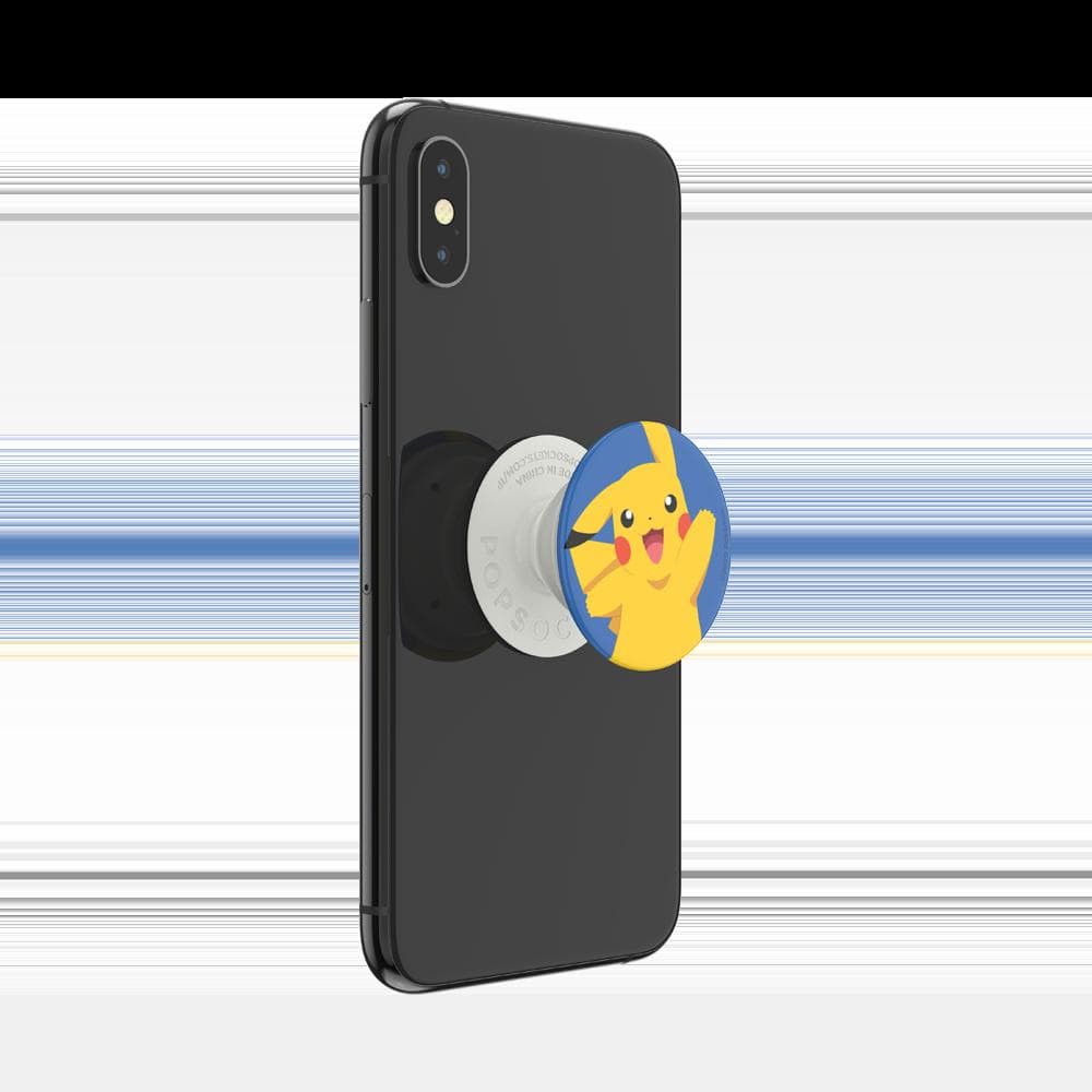 Stabilisateur Support PopGrip Adhésif Stand et Selfie Pikachu Knocked Blanc Popsockets