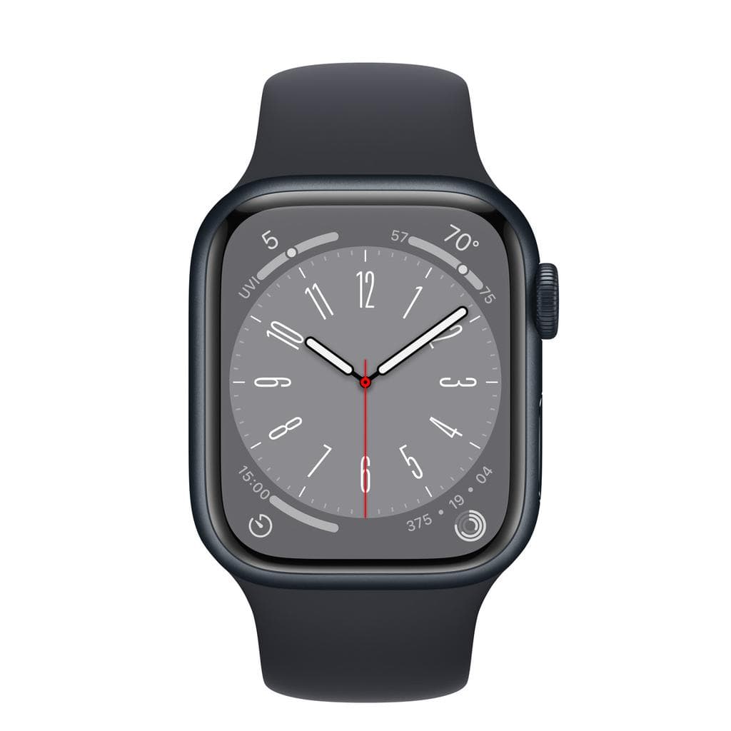 Apple Watch Series 8 (2022) GPS + Cellular 45 mm - Aluminium Minuit - Bracelet sport Midnight