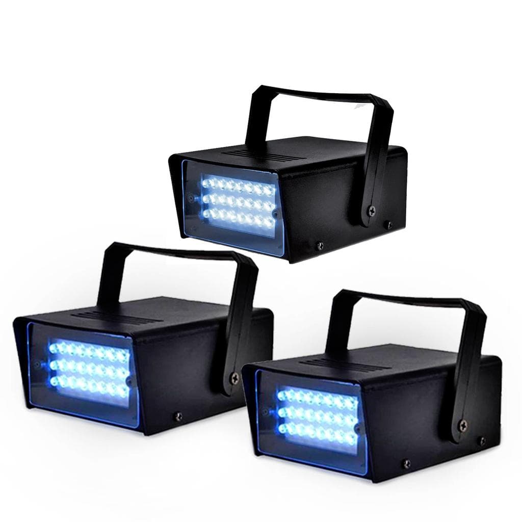 Éclairage STROBOSCOPES Mini LytOr 26 LEDS blanches Pack de 3