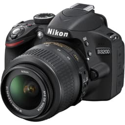 Reflex D3200 - Noir + Nikon AF-S DX Nikkor 18-55mm f/3.5-5.6G VR II f/3.5-5.6
