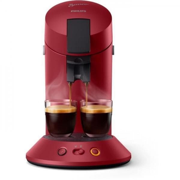 Cafetière expresso combiné Compatible Nespresso Philips Senseo Original Plus CSA210/91 L - Rouge