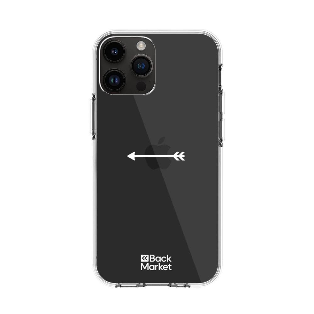 Coque Back Market iPhone 13 Pro et écran de protection - Plastique 60% recyclé - Transparent