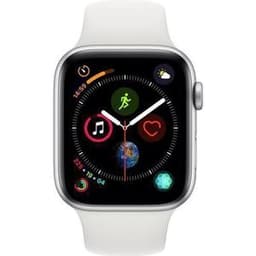 Apple Watch (Series 4) 2018 GPS 44 mm - Aluminium Argent - Blanc