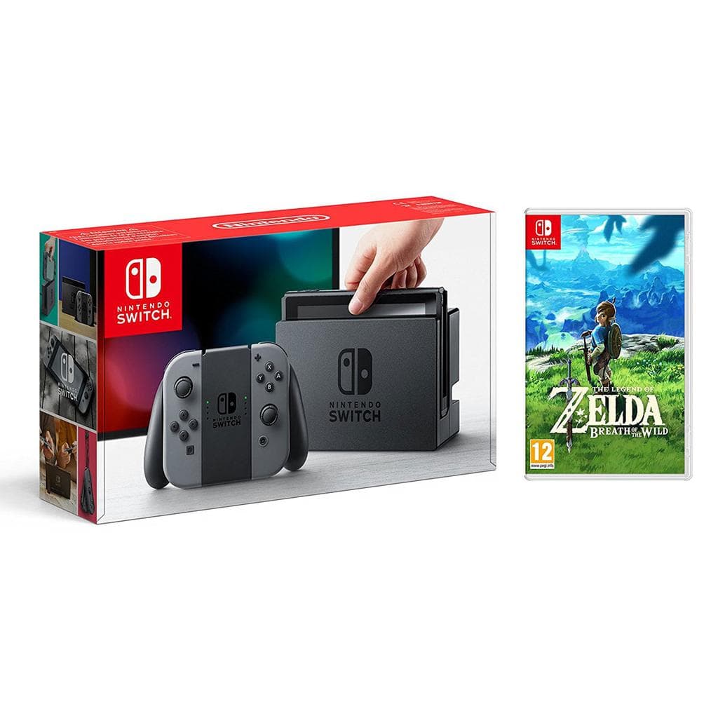 Switch 32GB - Gris + Zelda Breath Of The Wild