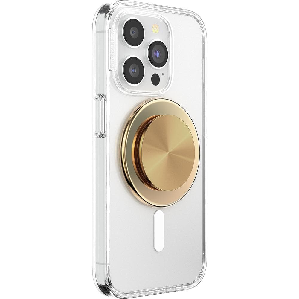 Stabilisateur Popsockets Support PopGrip Aluminium Magnétique Stand et Selfie Radial Gold