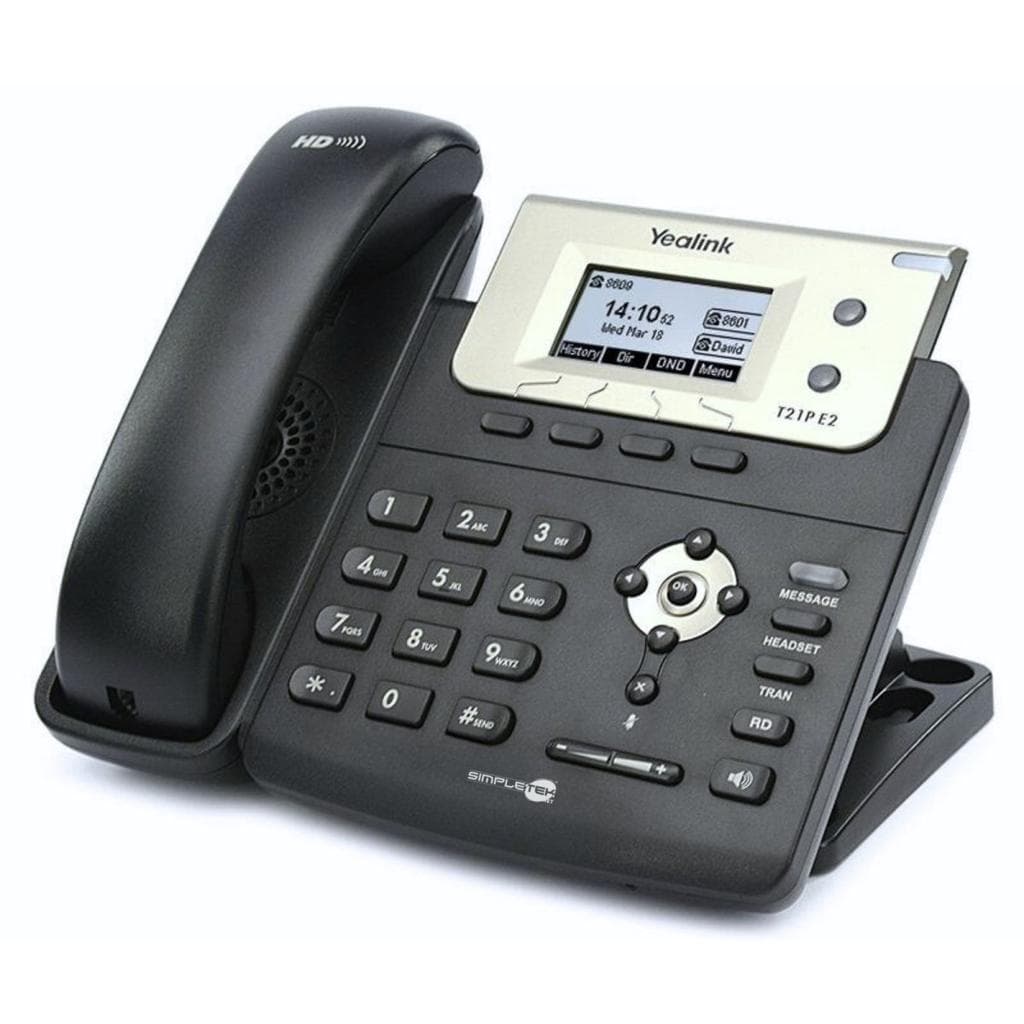 Téléphone fixe Yealink Entry-Level Professional | HD Voice | 2 SIP Accounts | PoE Support