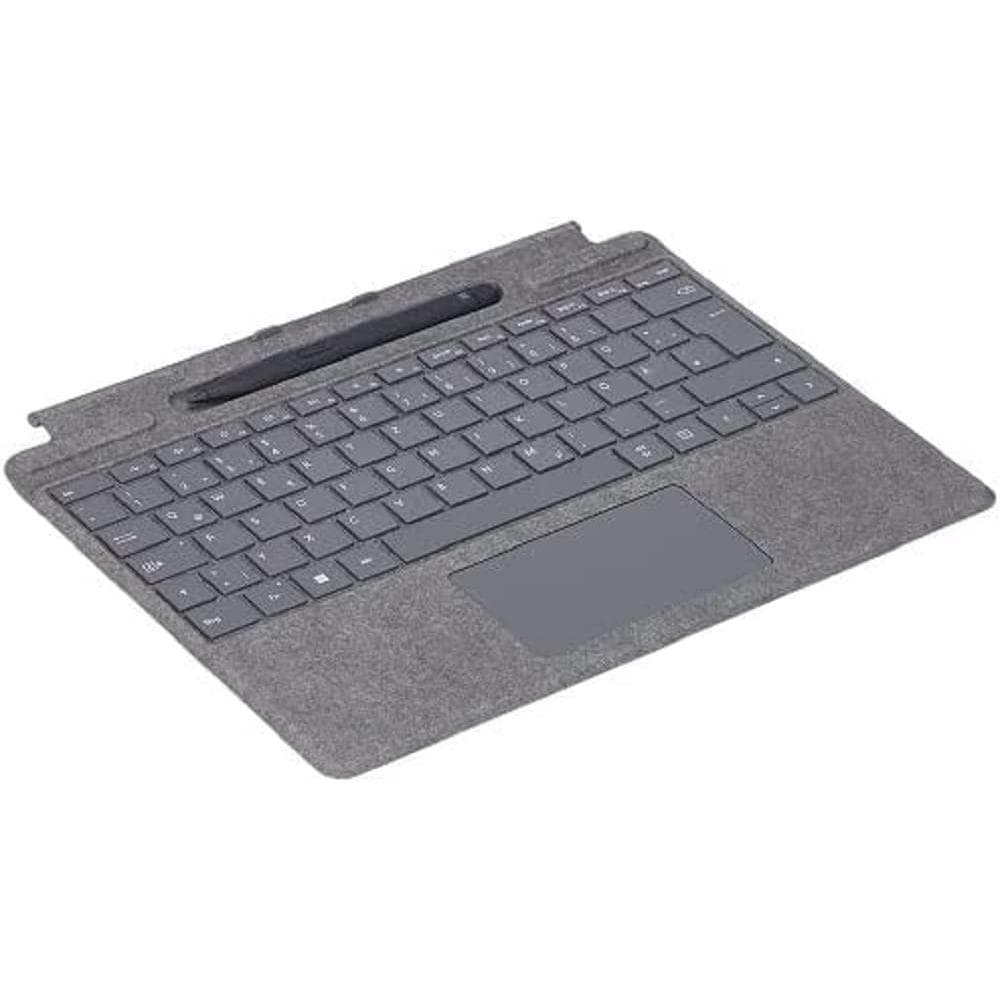 Clavier Microsoft QWERTY Espagnol Sans-fil rétroéclairé Surface Pro X / 8 / 9 Signature Keyboard + Slim Pen