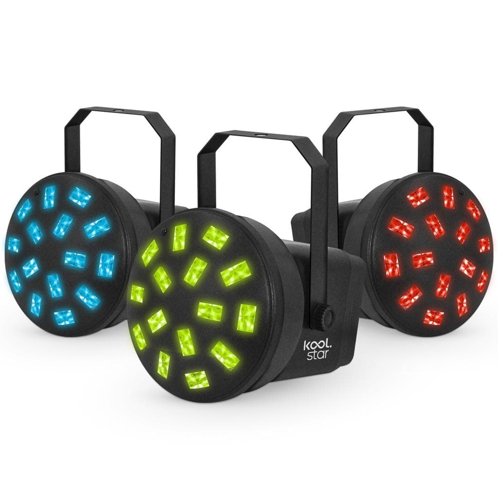 Éclairage Mini Jeu de lumière KOOLSTAR LEDMUSHROOM - Multi faisceaux rotatifs 6 LED Mode Auto/Sound + Télécommande + Fixation crochet