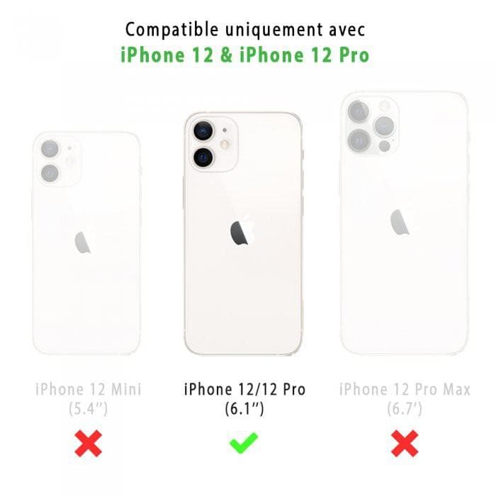 Coque Back Market iPhone 12/12 Pro et écran de protection - Plastique recyclé - Marron (Kintsugi)