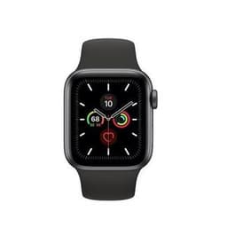 Apple Watch (Series 5) 2019 GPS + Cellular 44 mm - Acier inoxydable Noir sidéral - Bracelet sport Noir
