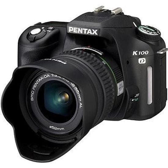 Reflex - Pentax K100D - Noir + objectif Pentax DA 18-55mm f/3.5-5.6 AL