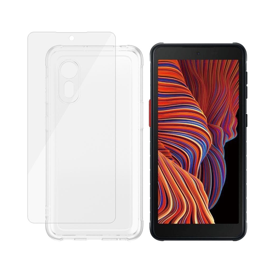 Coque Galaxy Xcover 5 et écran de protection - Silicone - Transparent