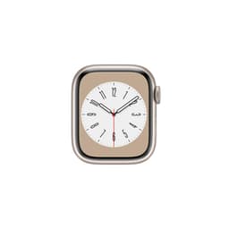 Apple Watch Series 8 (2022) - (bracelet non inclus) - GPS + Cellular 45 mm - Lumière stellaire Aluminium
