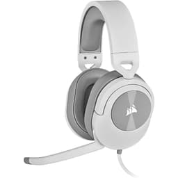 Casque réducteur de bruit gaming filaire avec micro Corsair HS55 - Blanc
