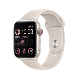 Apple Watch Series SE 2 (2022) GPS 40 mm - Aluminium Lumière stellaire - Bracelet sport Lumière stellaire