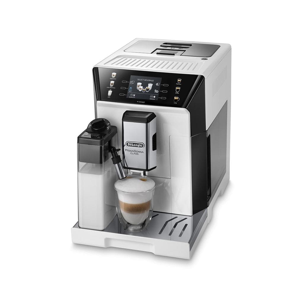 Cafetière avec broyeur Sans capsules De'Longhi PrimaDonna Class ‎ECAM550.65.W 2,0000L - Blanc