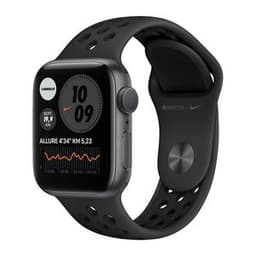 Apple Watch (Series 6) 2020 GPS + Cellular 44 mm - Aluminium Gris sidéral - Bracelet sport Noir