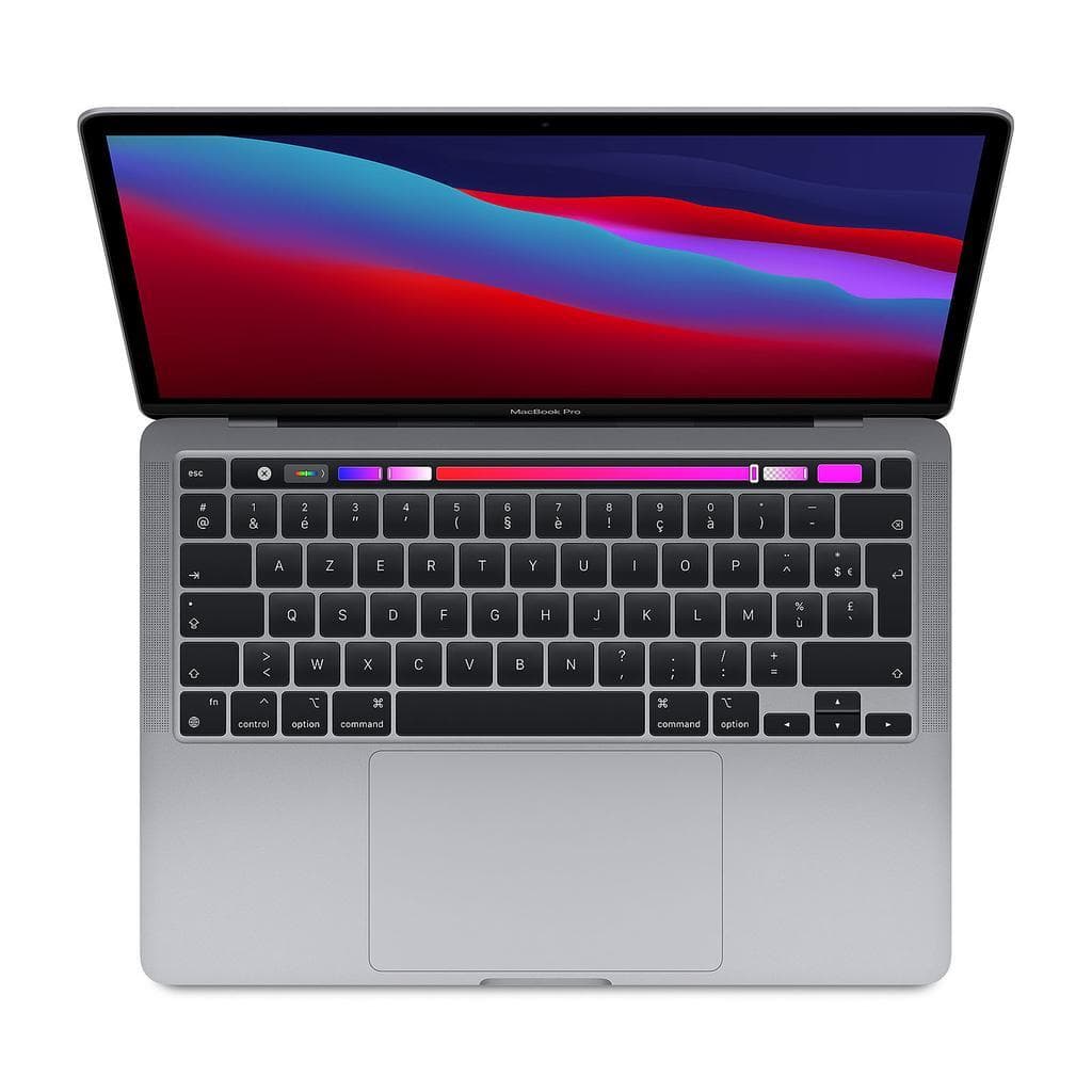 MacBook Pro 13" (2020) - Apple M1 avec CPU 8 cœurs et GPU 8 cœurs - 8Go RAM - SSD 256Go - Écran standard - QWERTY - Espagnol