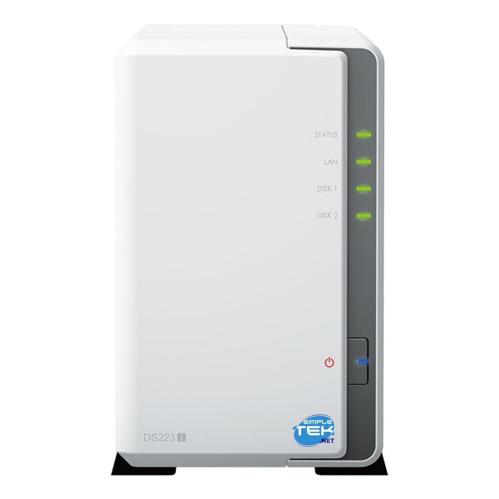 Synology DS223j NAS 2-Bay - 960GB - 0 GB RAM Realtek RTD1619B