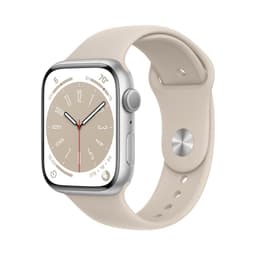 Apple Watch Series 9 (2023) GPS 45 mm - Aluminium Argent - Bracelet sport Lumière stellaire
