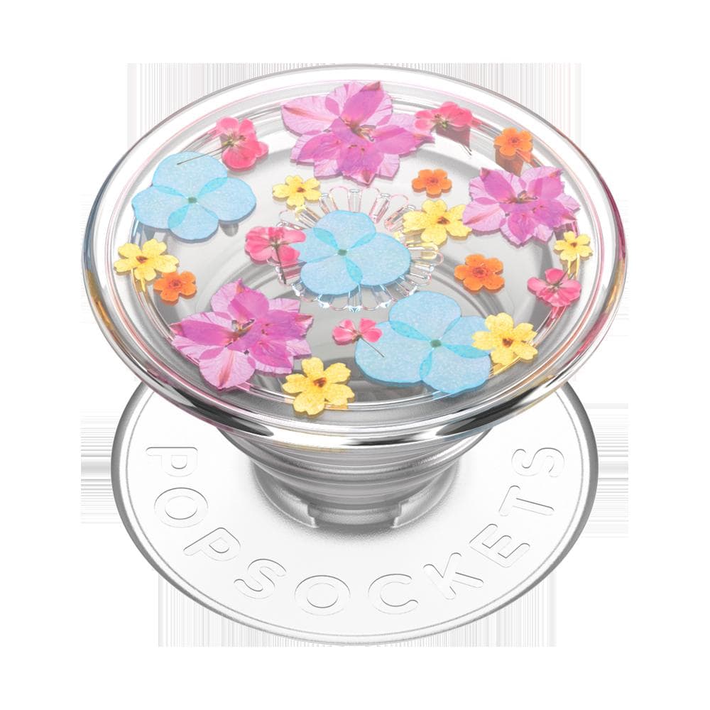 Stabilisateur Support PopGrip Translucide Adhésif Stand et Selfie Delicate Floral Popsockets