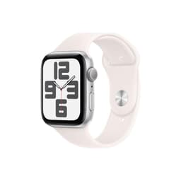 Apple Watch Series SE 2 (2022) GPS + Cellular 44 mm - Aluminium Argent - Bracelet sport Lumière stellaire