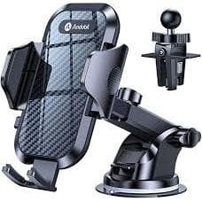 Stabilisateur Support Voiture Pare-brise / Tableau de bord Maintien berceau ajustable Noir + Garantie à vie Force Power Lite