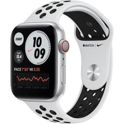 Apple Watch Series 6 (2020) GPS 40 mm - Aluminium Argent - Bracelet sport Nike Blanc/Noir